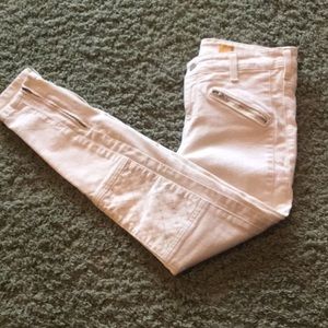 Pilcro by Anthropologie Ivory denim pants